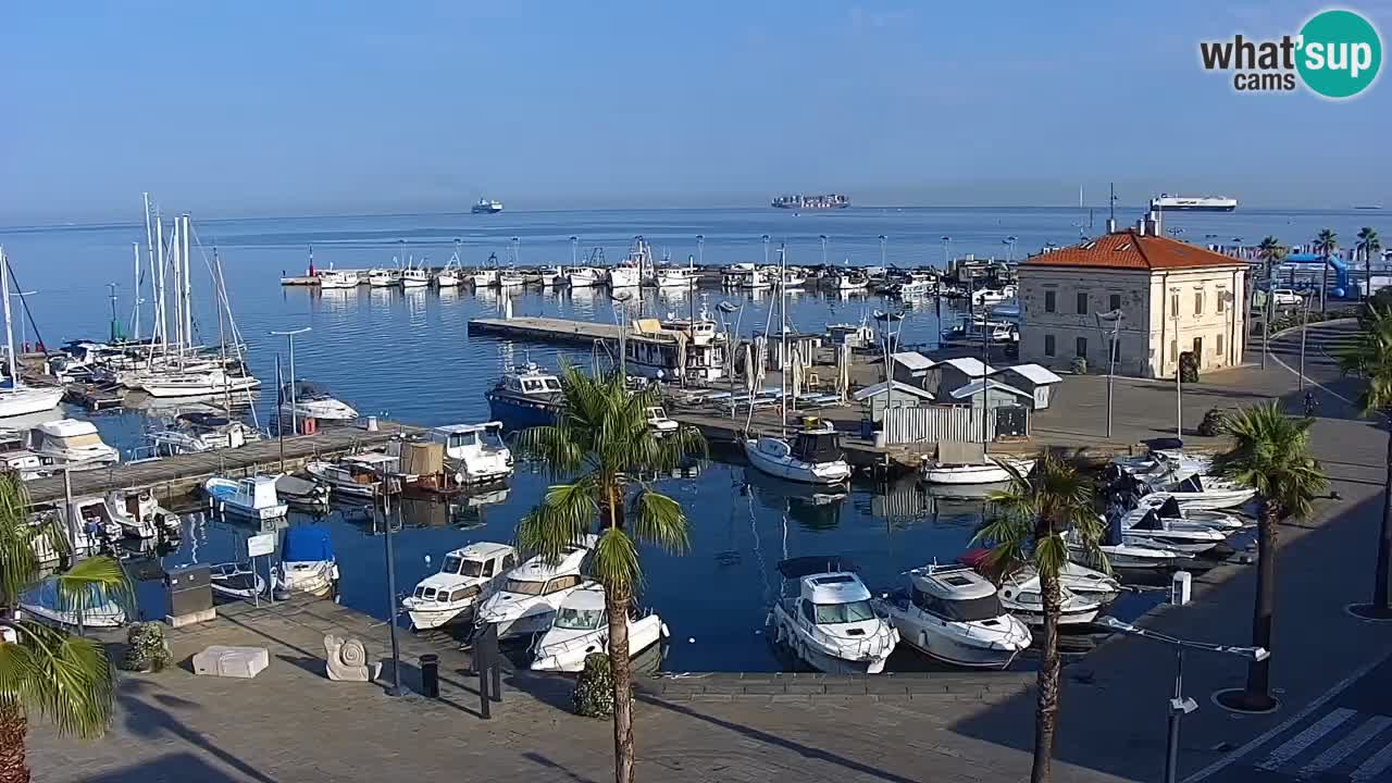 Il porto di Koper – Capodistria live webcam – porto crociere e mercantile – Slovenia