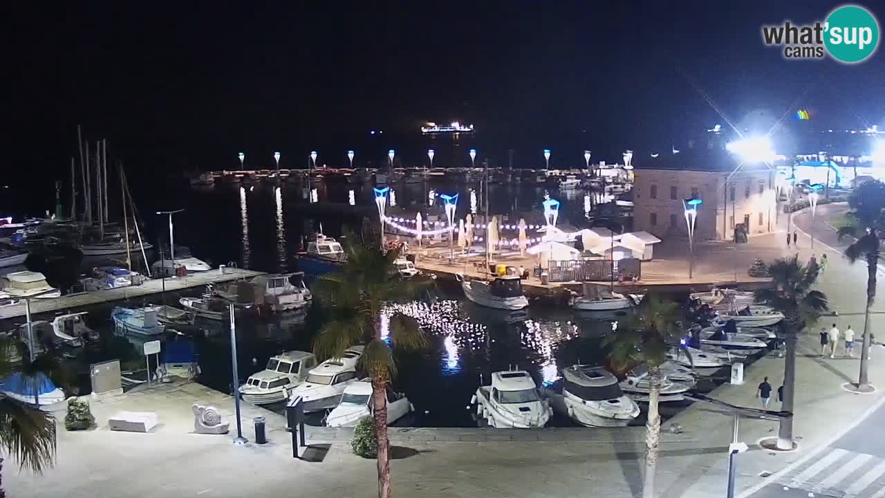 Camera en vivo Koper – puerto deportivo y paseo marítimo desde el Hotel Grand Koper