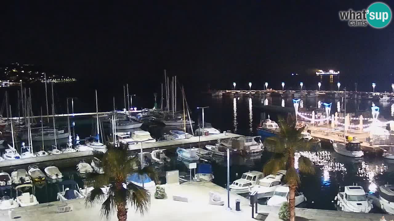 Webcam en direct du port de Koper – port de croisière et de fret – Slovénie