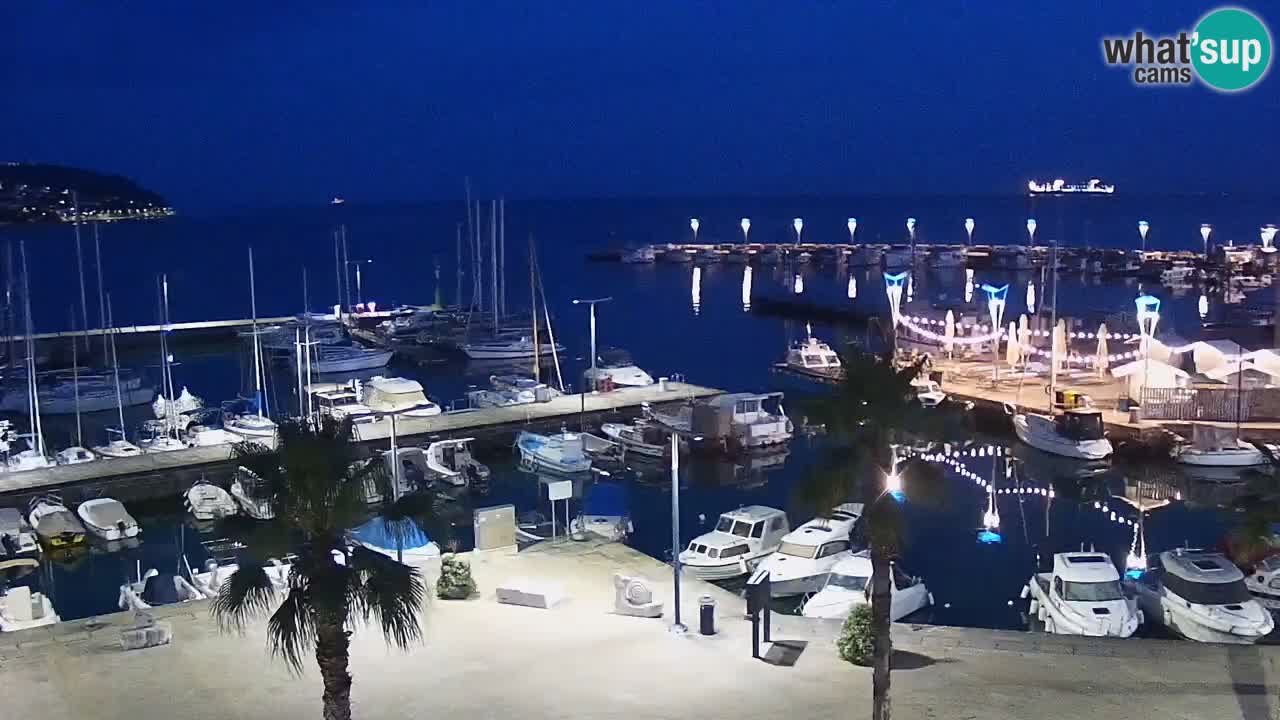 Il porto di Koper – Capodistria live webcam – porto crociere e mercantile – Slovenia