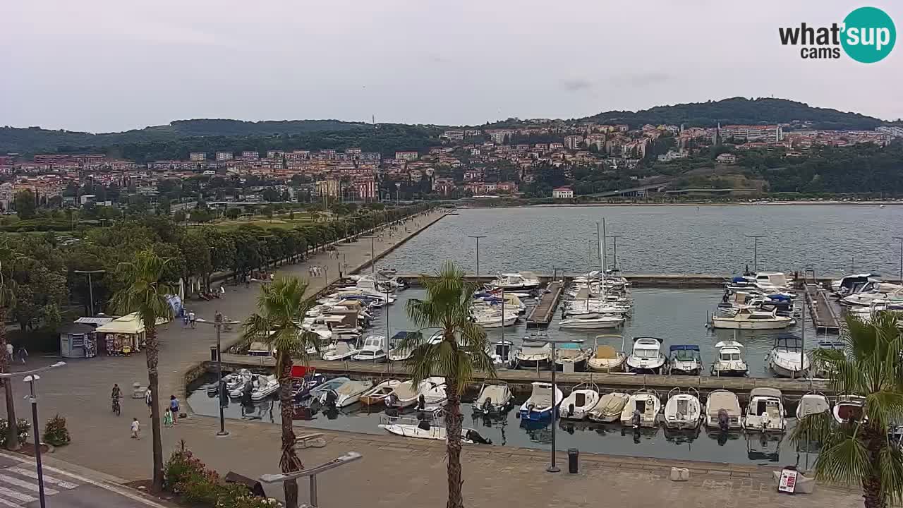 Webcam Capodistria – marina e lungo mare dall’Hotel Grand Koper