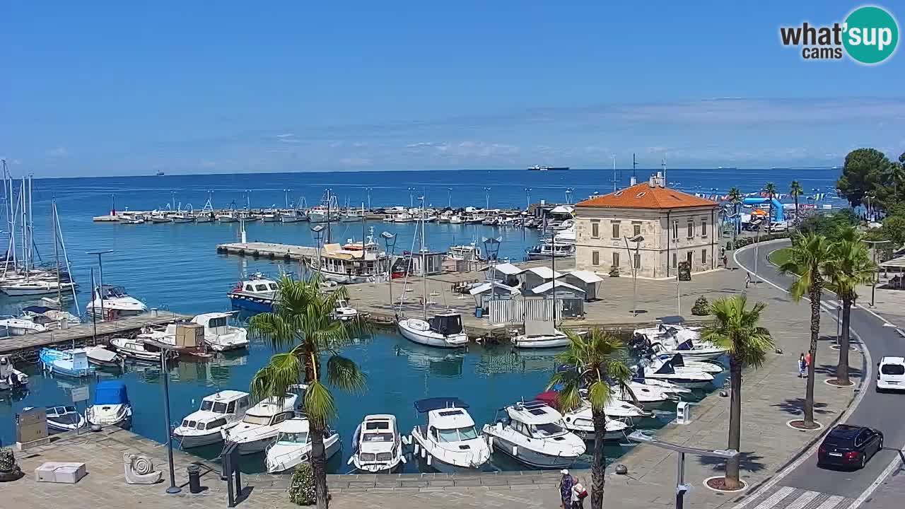 Il porto di Koper – Capodistria live webcam – porto crociere e mercantile – Slovenia