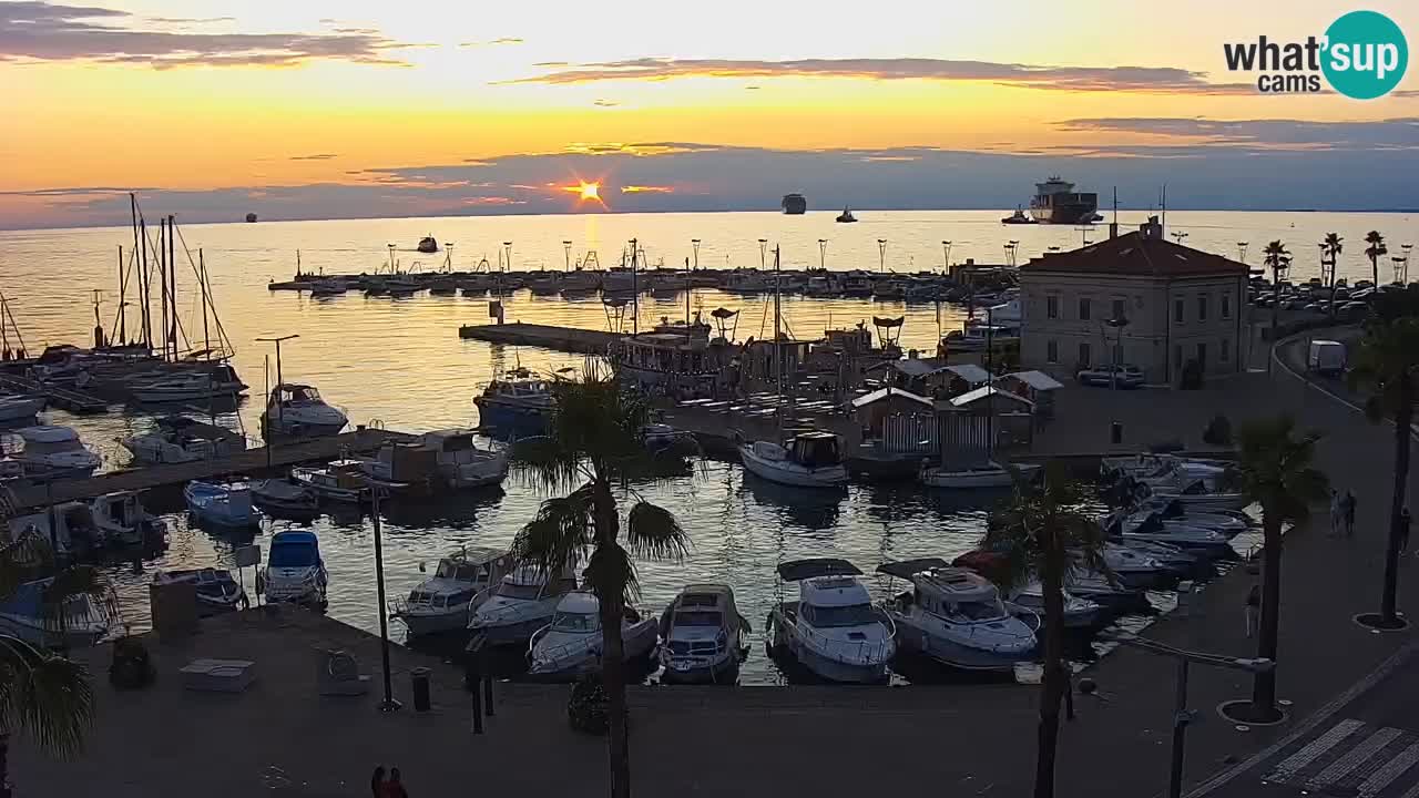 The Port of Koper live webcam – cruise and cargo port – Slovenia