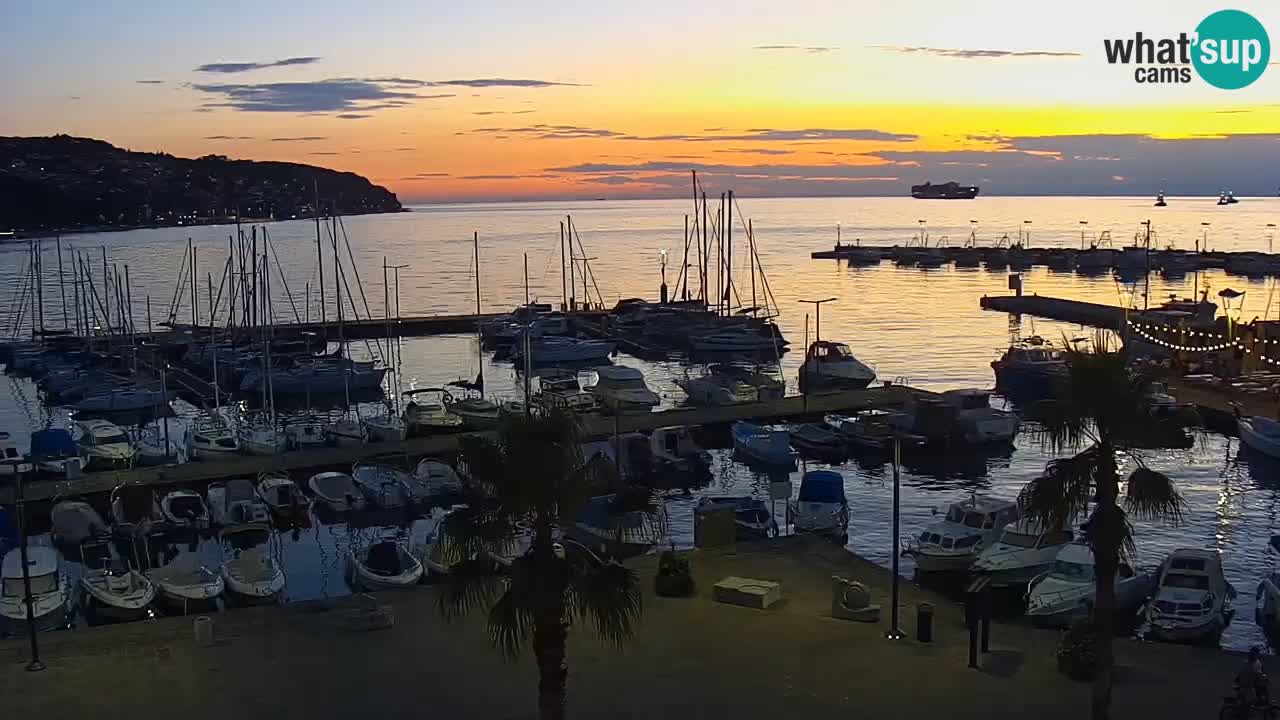 Webcam Capodistria – marina e lungo mare dall’Hotel Grand Koper
