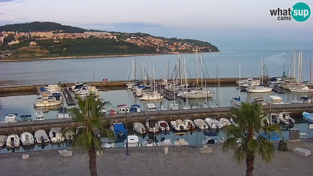 Webcam en direct du port de Koper – port de croisière et de fret – Slovénie