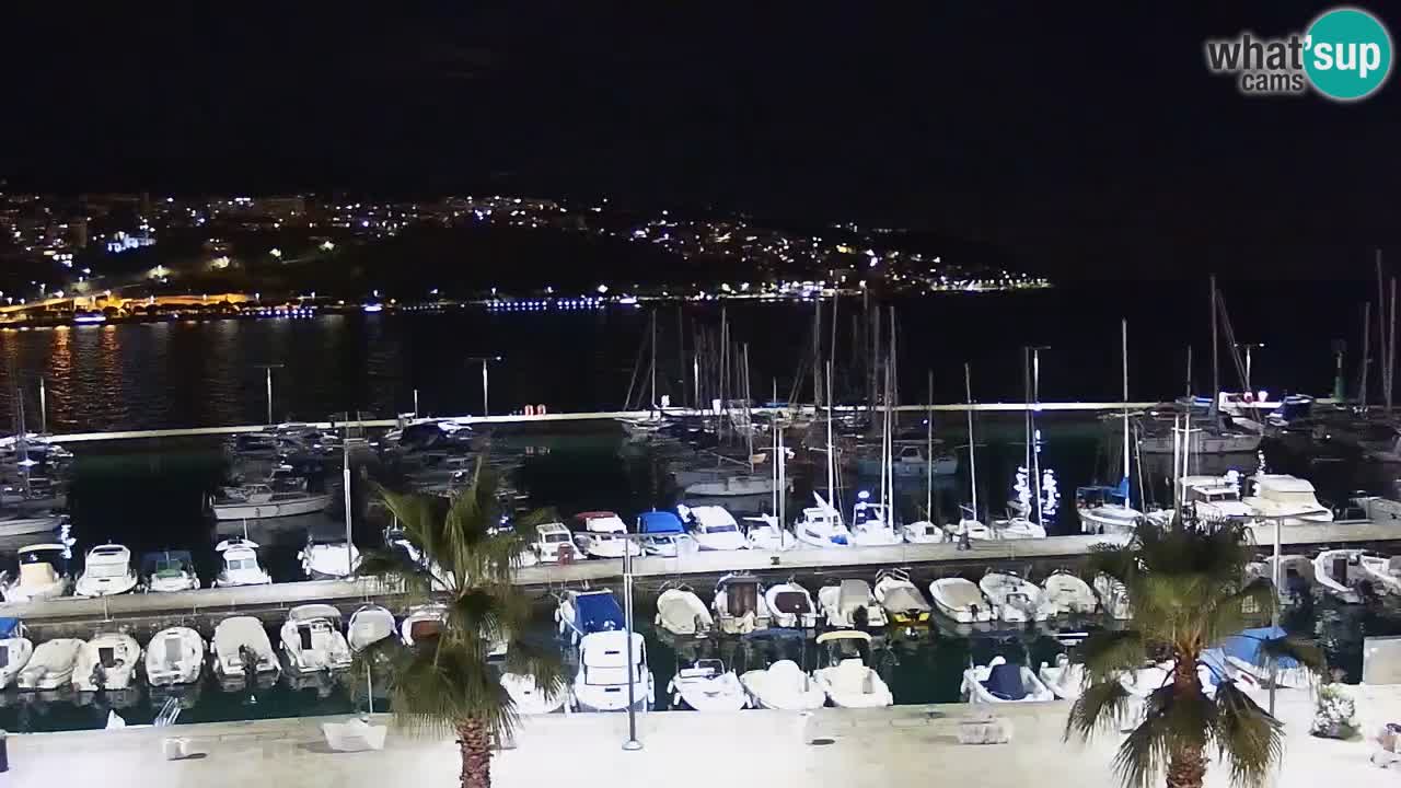 Spletna kamera Koper – Panorama na marino in promenado s Hotela Grand Koper