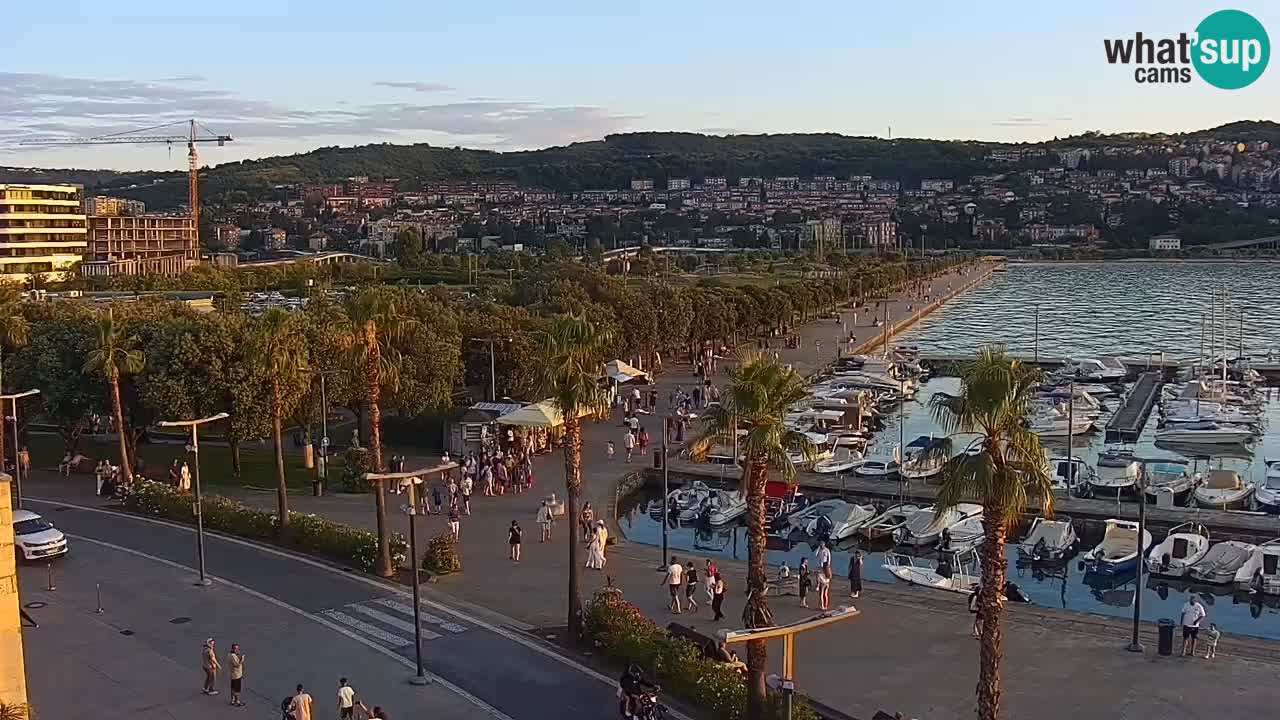 Webcam Capodistria – marina e lungo mare dall’Hotel Grand Koper