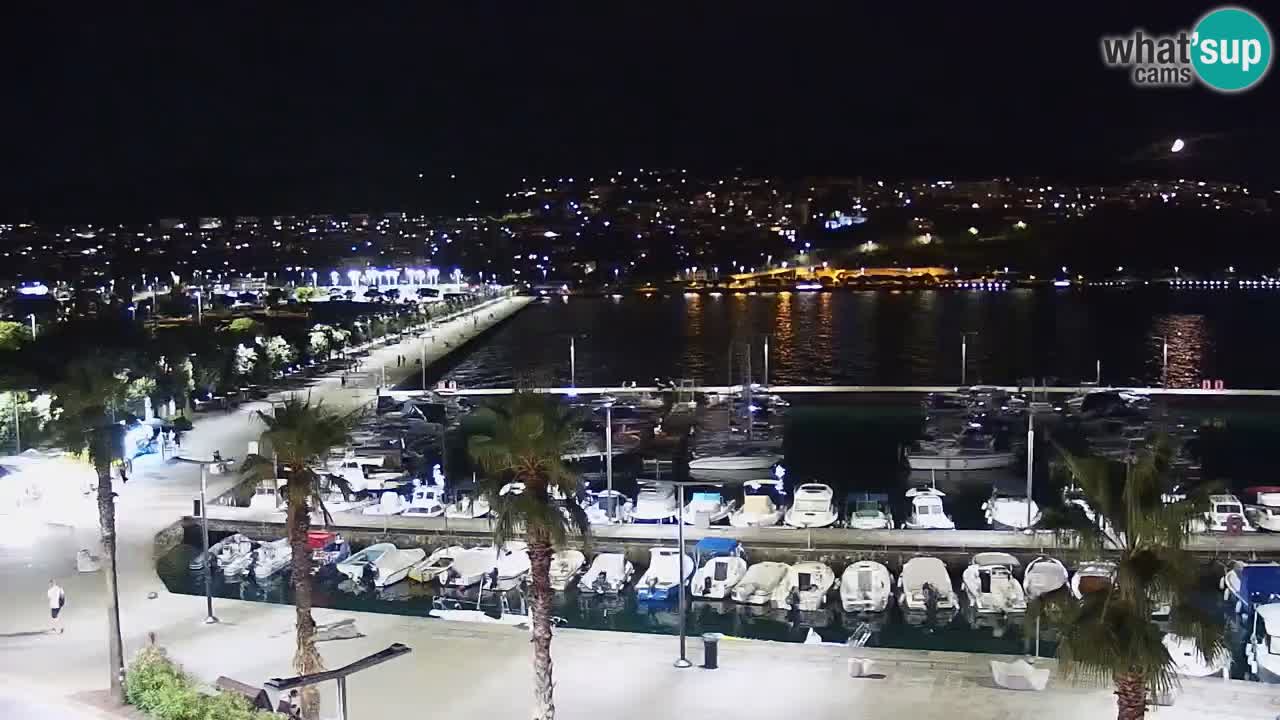 Webcam Koper – Panorama de la marina et de la promenade depuis le Grand Hotel Koper