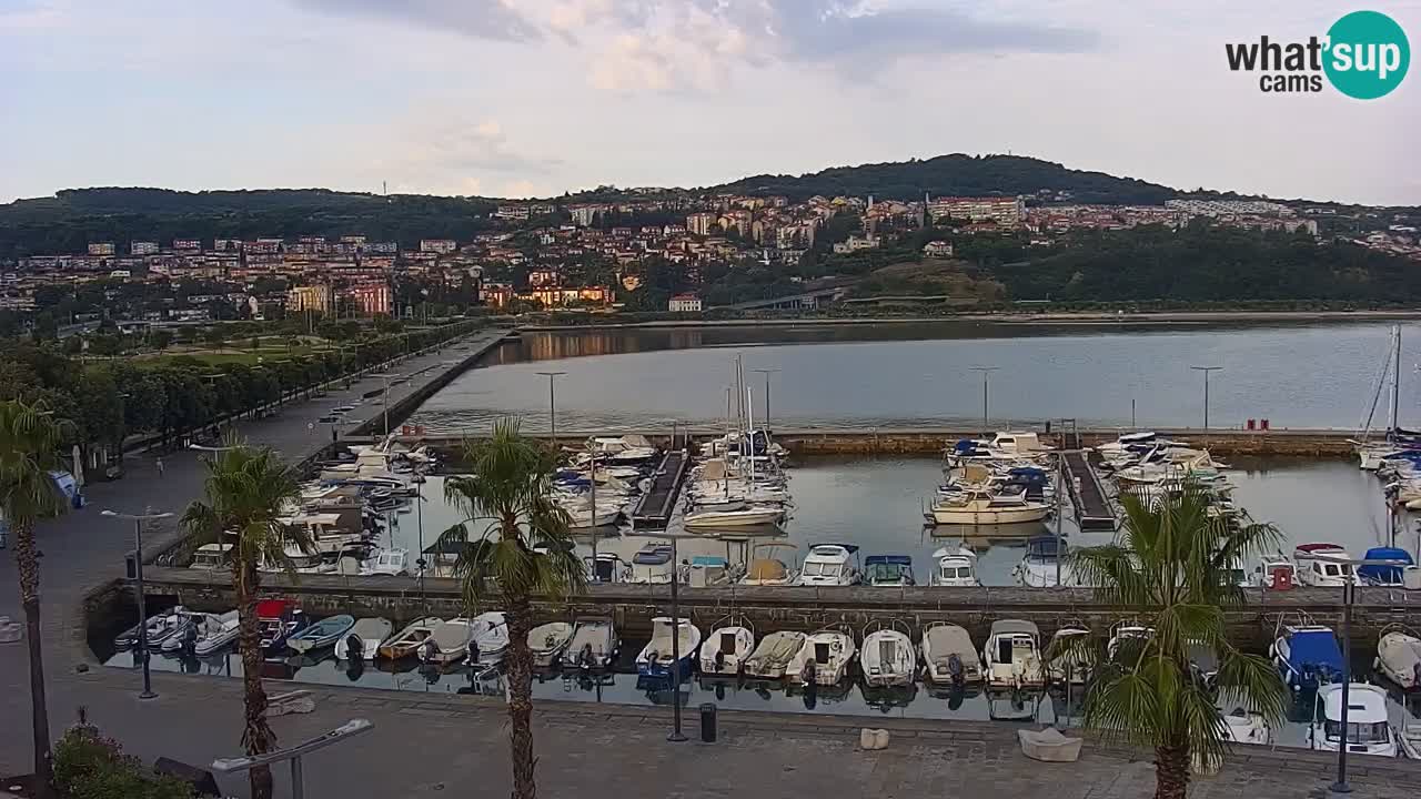 Webcam Capodistria – marina e lungo mare dall’Hotel Grand Koper