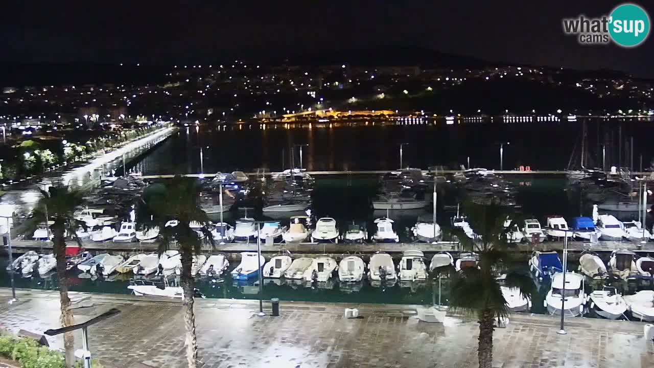 Webcam Koper – Panorama de la marina et de la promenade depuis le Grand Hotel Koper