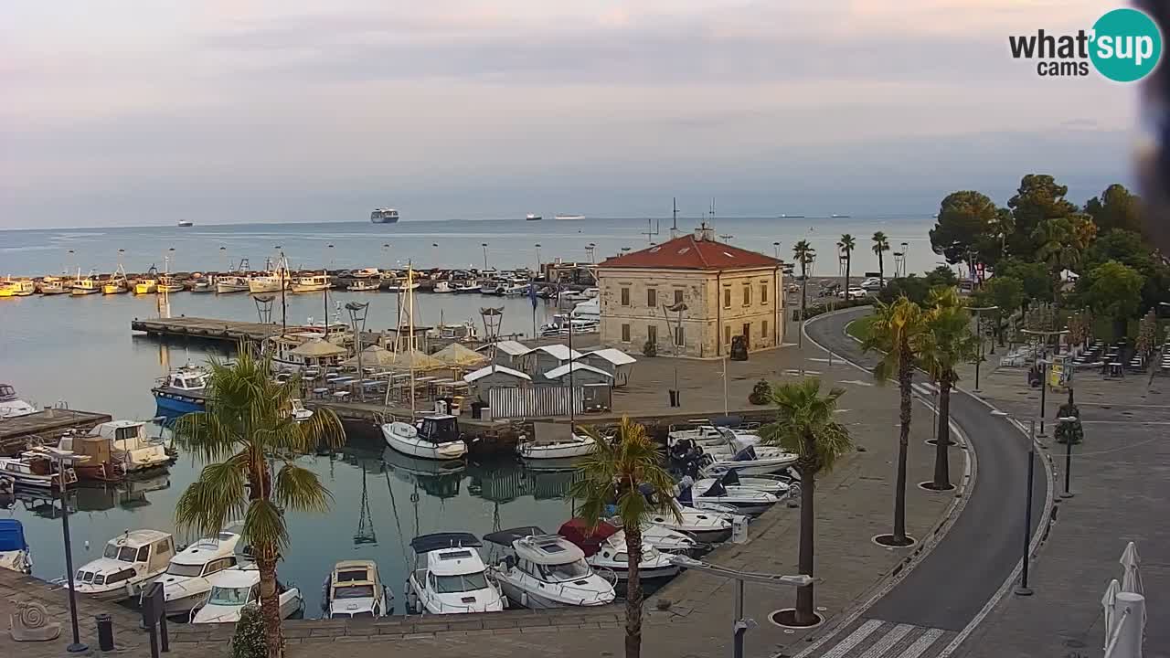 Webcam Capodistria – marina e lungo mare dall’Hotel Grand Koper