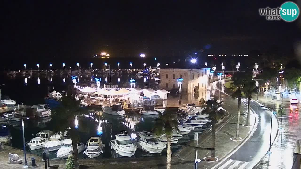 Webcam Koper – Panorama de la marina et de la promenade depuis le Grand Hotel Koper