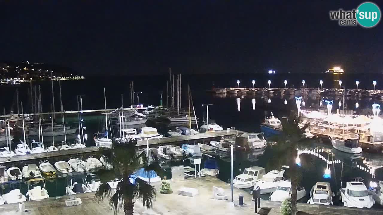 Spletna kamera Koper – Panorama na marino in promenado s Hotela Grand Koper