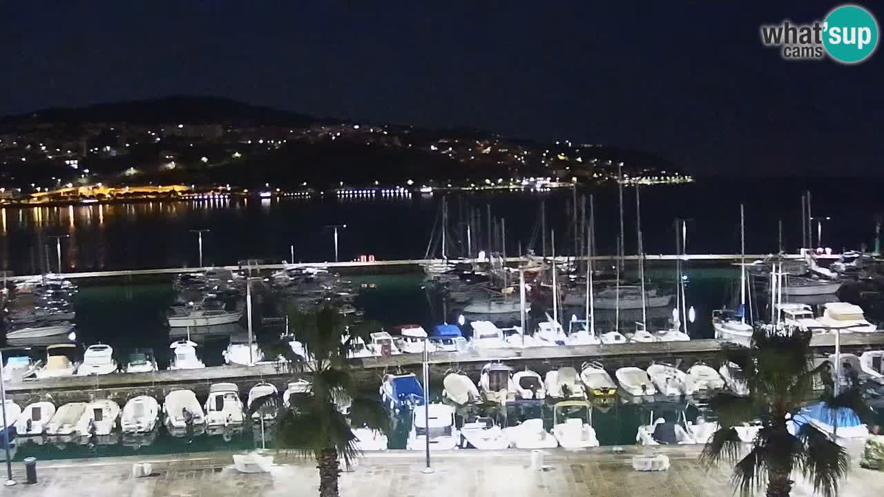Spletna kamera Koper – Panorama na marino in promenado s Hotela Grand Koper