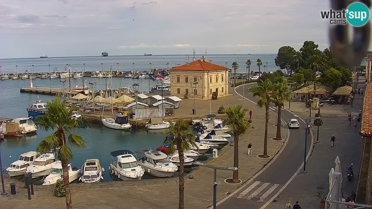 Il porto di Koper – Capodistria live webcam – porto crociere e mercantile – Slovenia