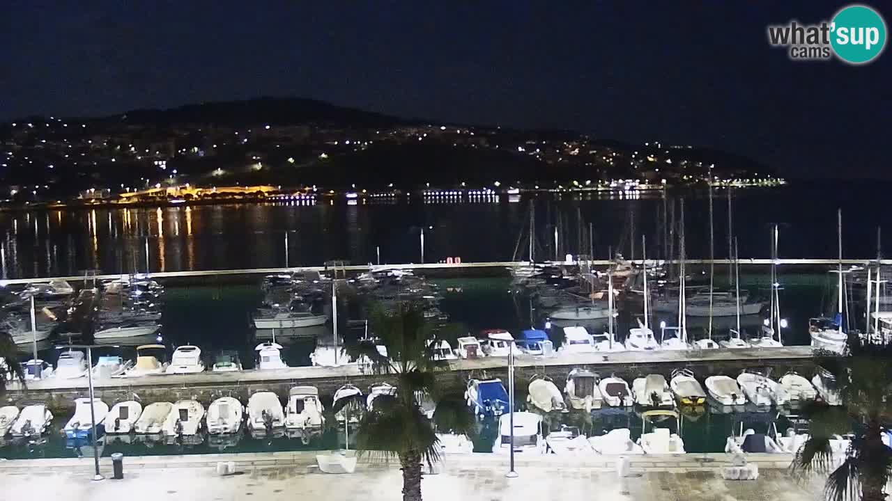 Spletna kamera Koper – Panorama na marino in promenado s Hotela Grand Koper