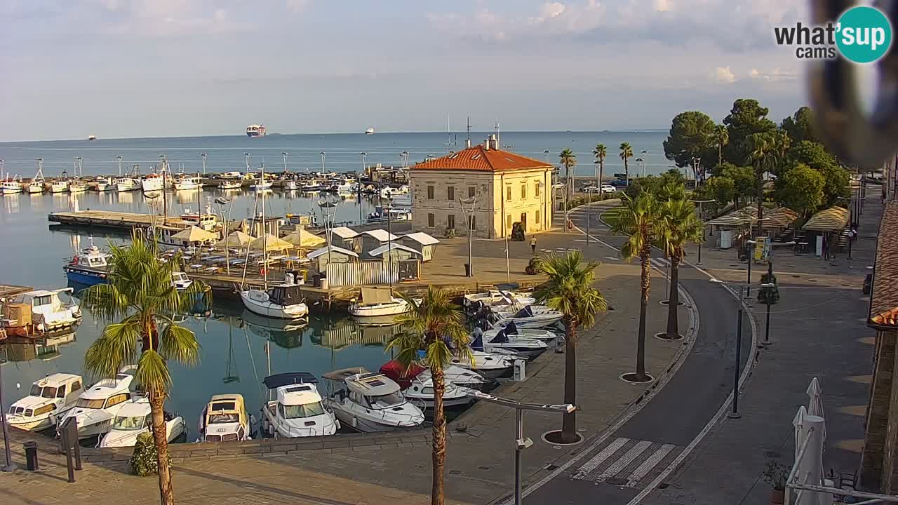Web kamera Koper – marina i promenada – hotel Grand Koper