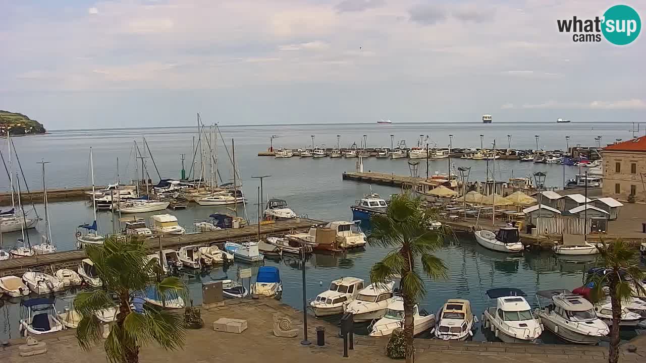 Webcam en direct du port de Koper – port de croisière et de fret – Slovénie