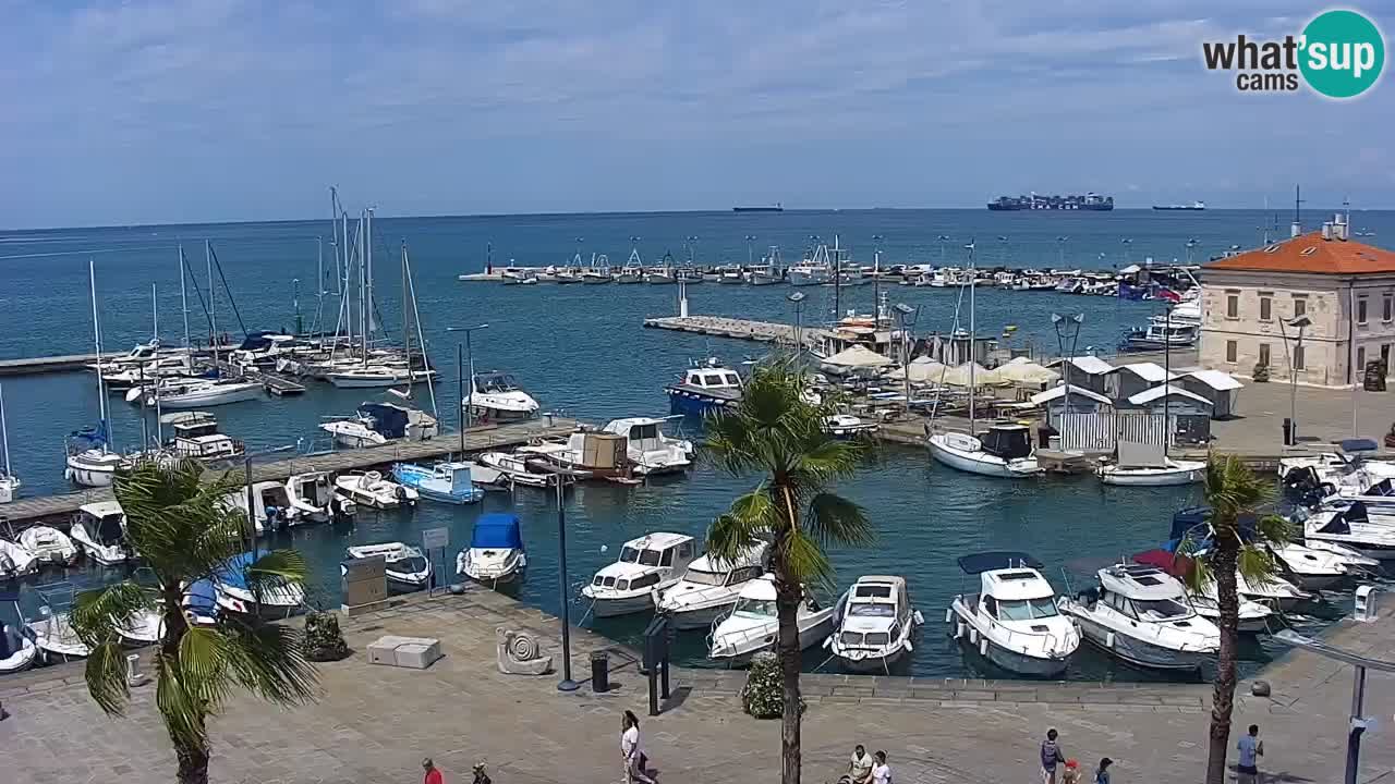 Webcam Capodistria – marina e lungo mare dall’Hotel Grand Koper