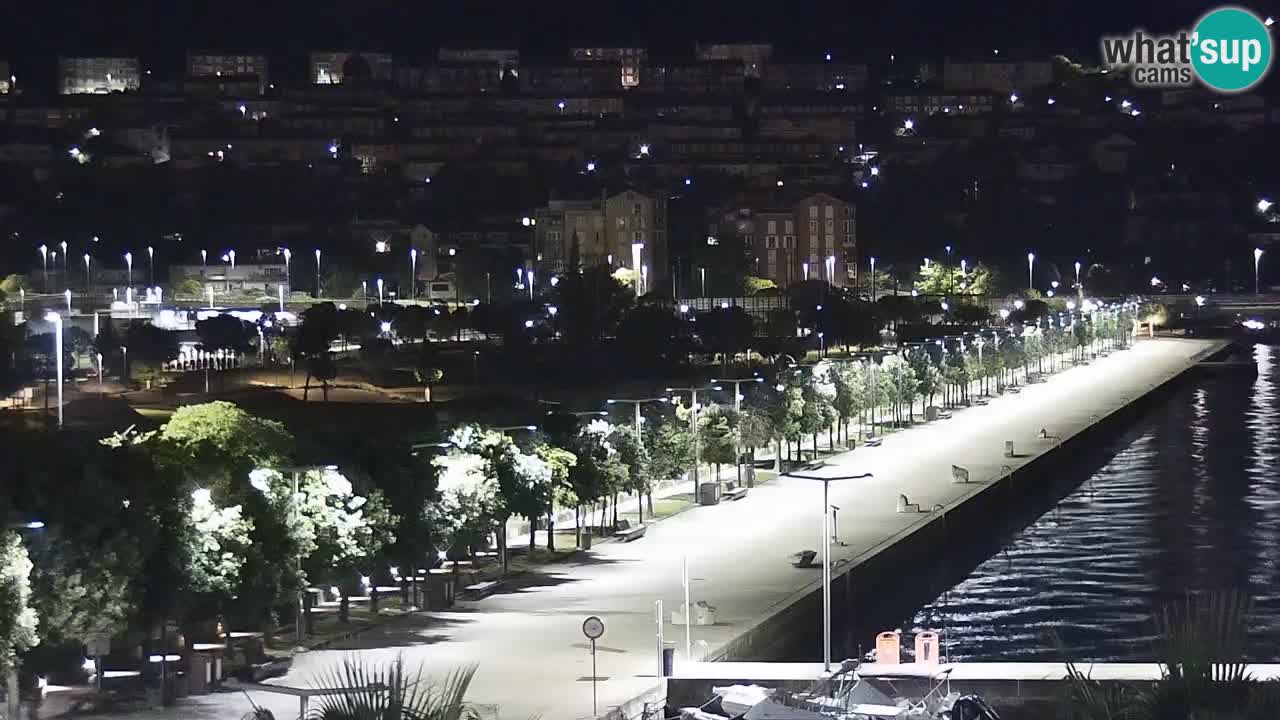 Webcam Koper – Panorama of the marina and promenade from the Grand Hotel Koper