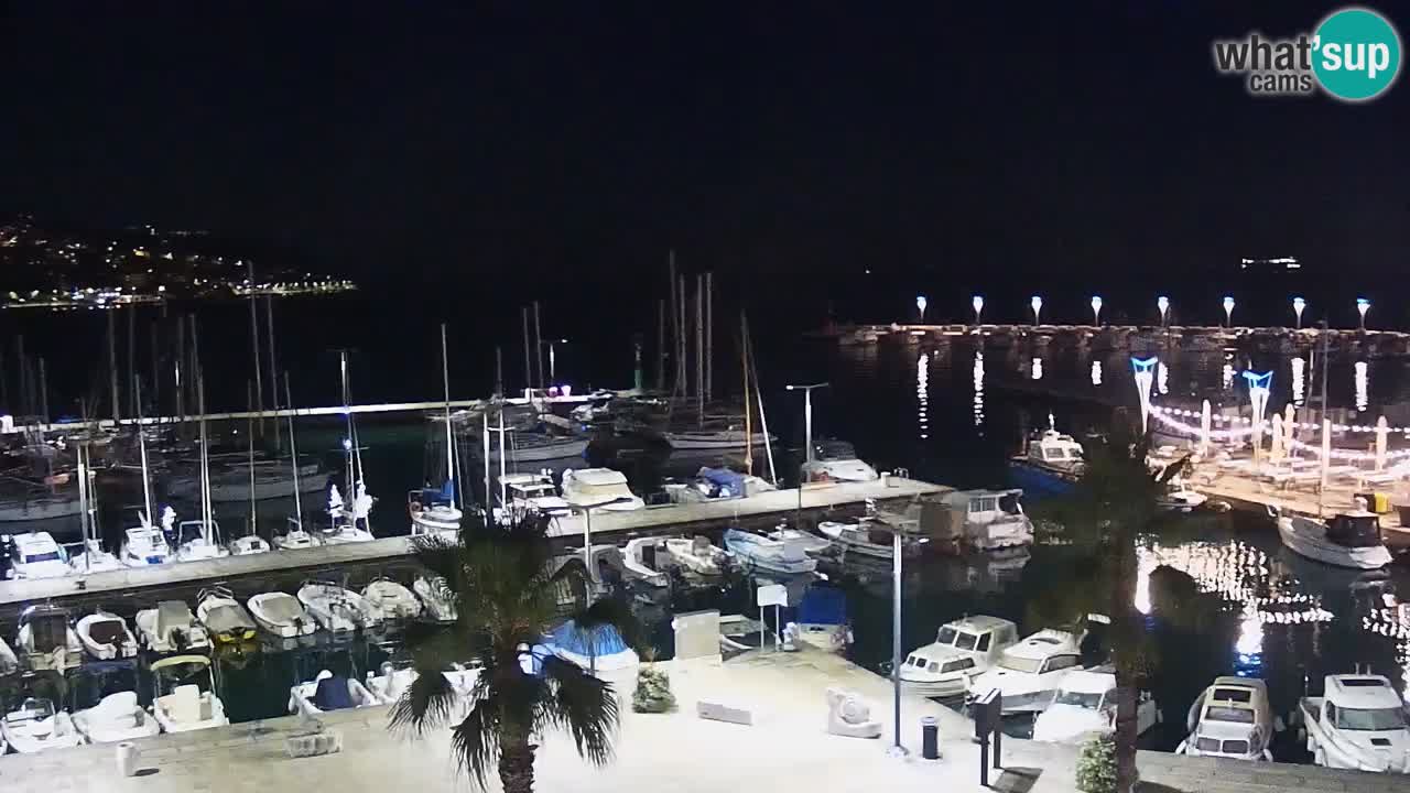 Webcam Capodistria – marina e lungo mare dall’Hotel Grand Koper