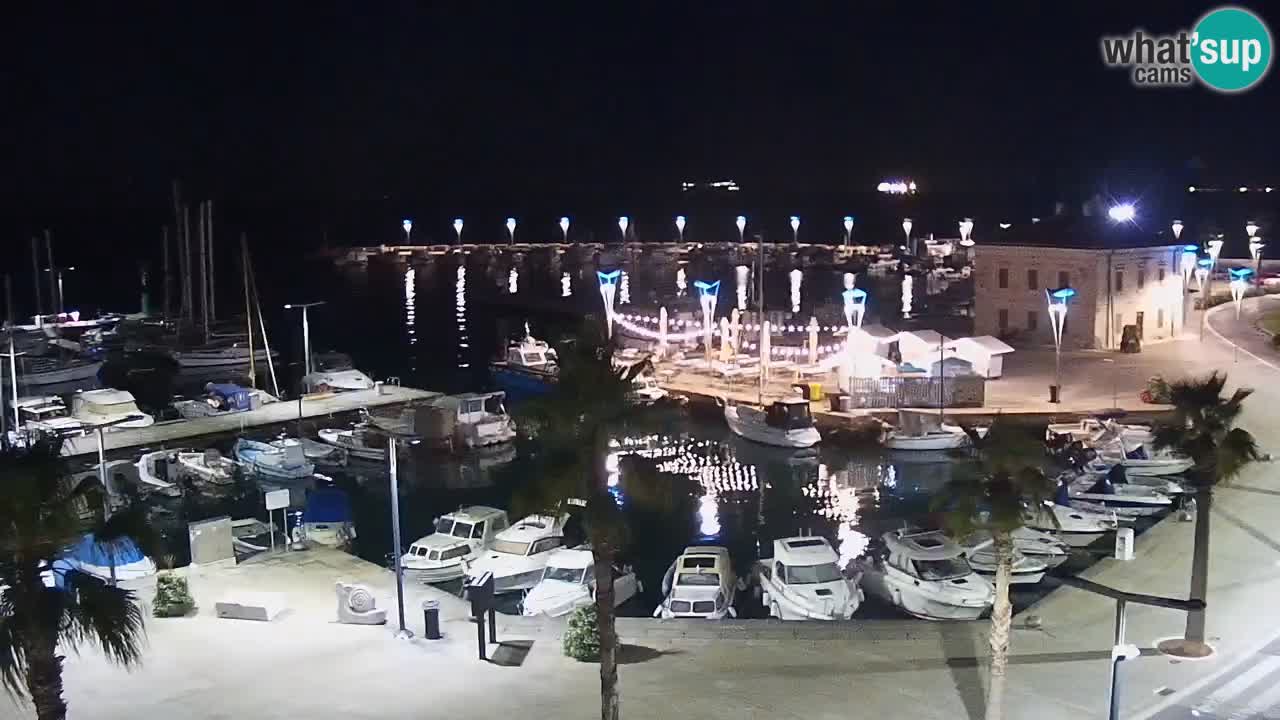 Camera en vivo Koper – puerto deportivo y paseo marítimo desde el Hotel Grand Koper