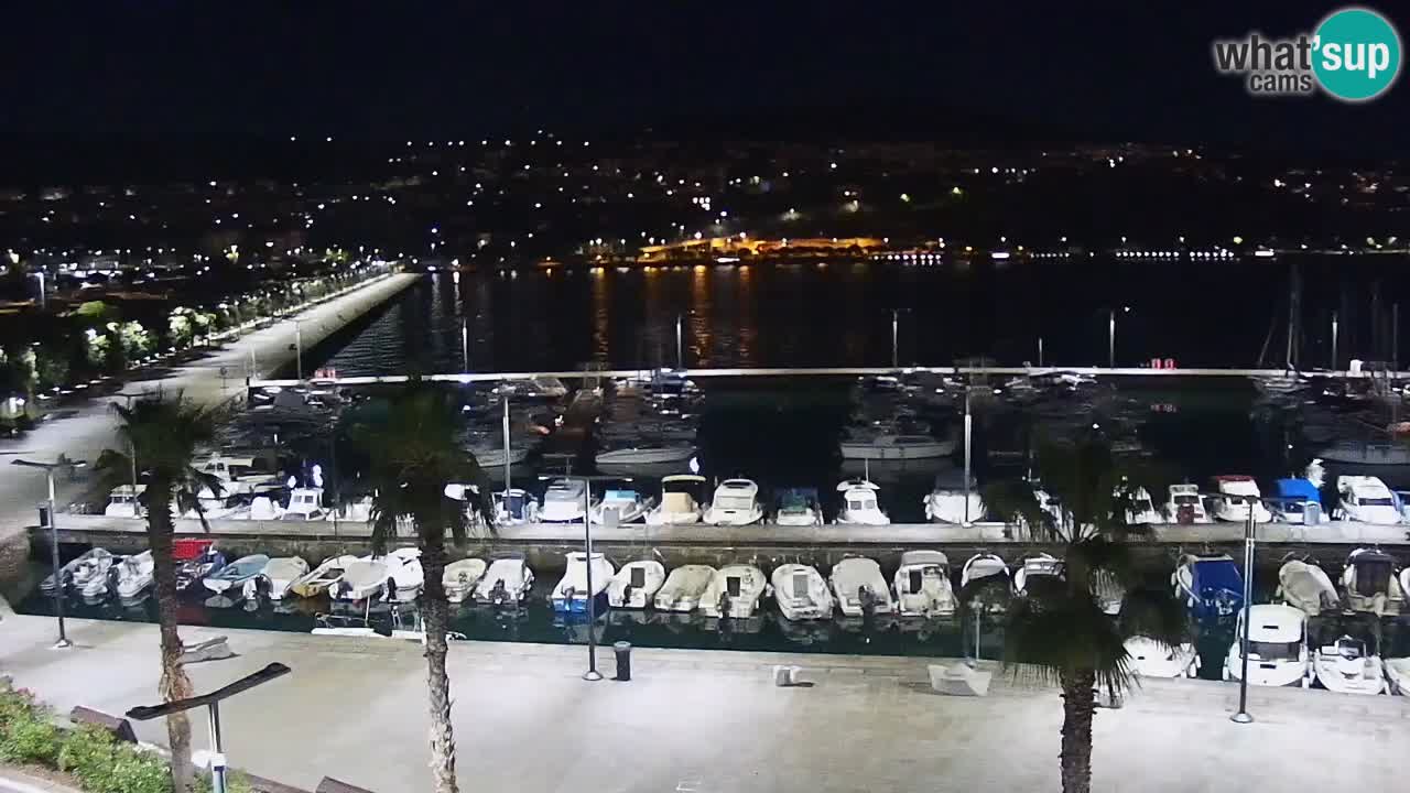 Camera en vivo Koper – puerto deportivo y paseo marítimo desde el Hotel Grand Koper
