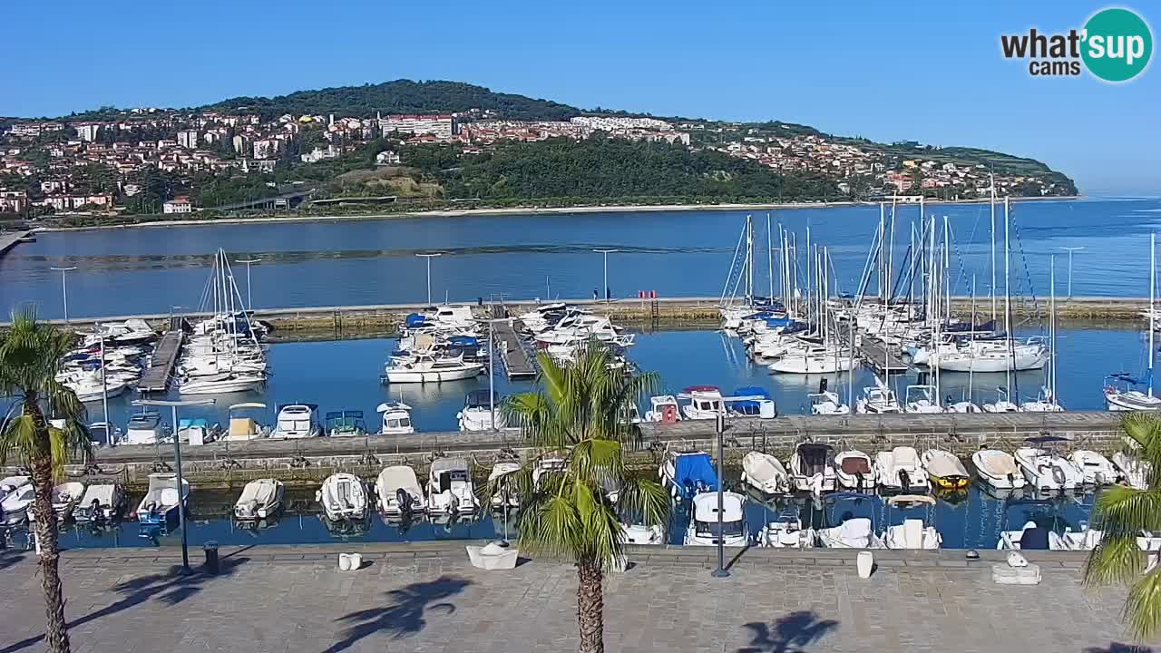 Il porto di Koper – Capodistria live webcam – porto crociere e mercantile – Slovenia