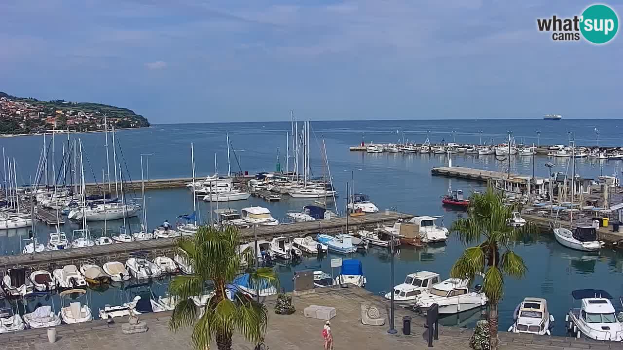 Webcam Capodistria – marina e lungo mare dall’Hotel Grand Koper