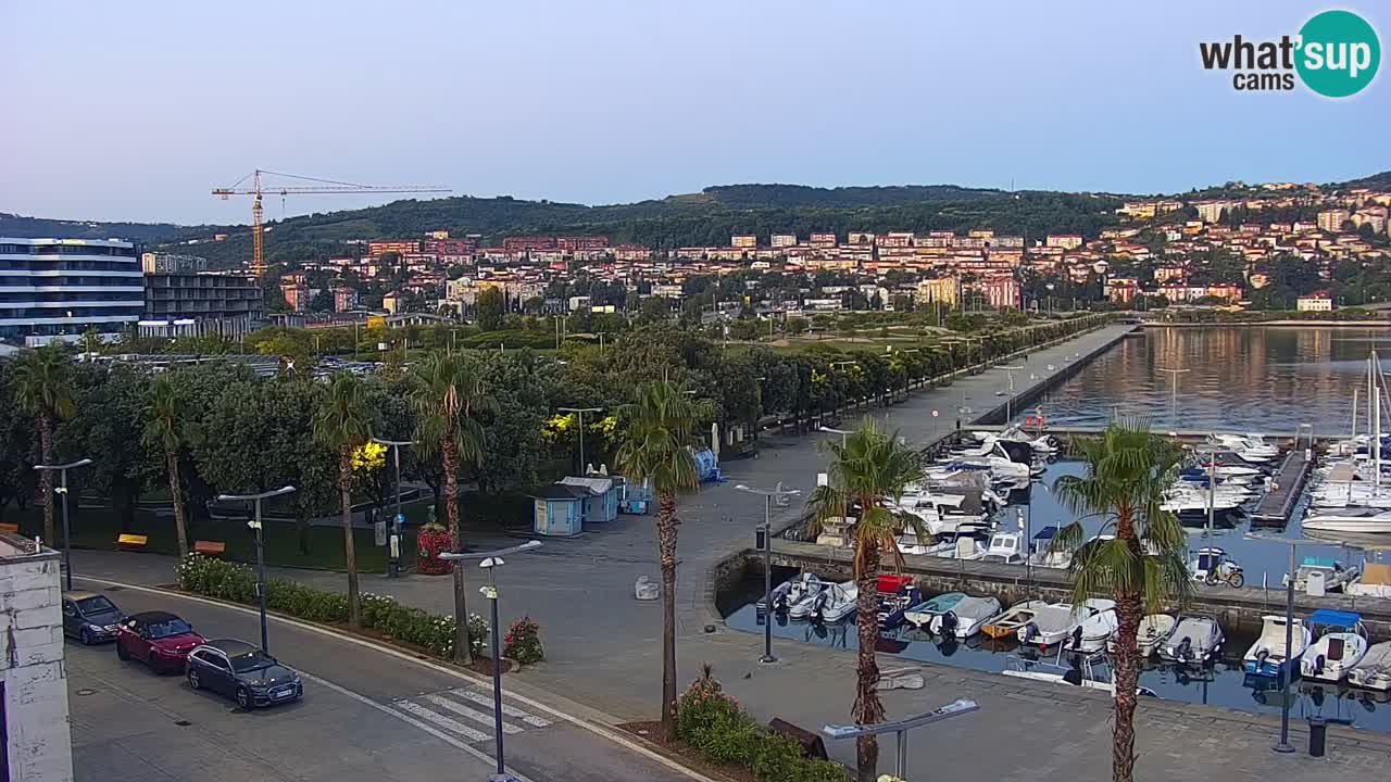 Webcam Capodistria – marina e lungo mare dall’Hotel Grand Koper