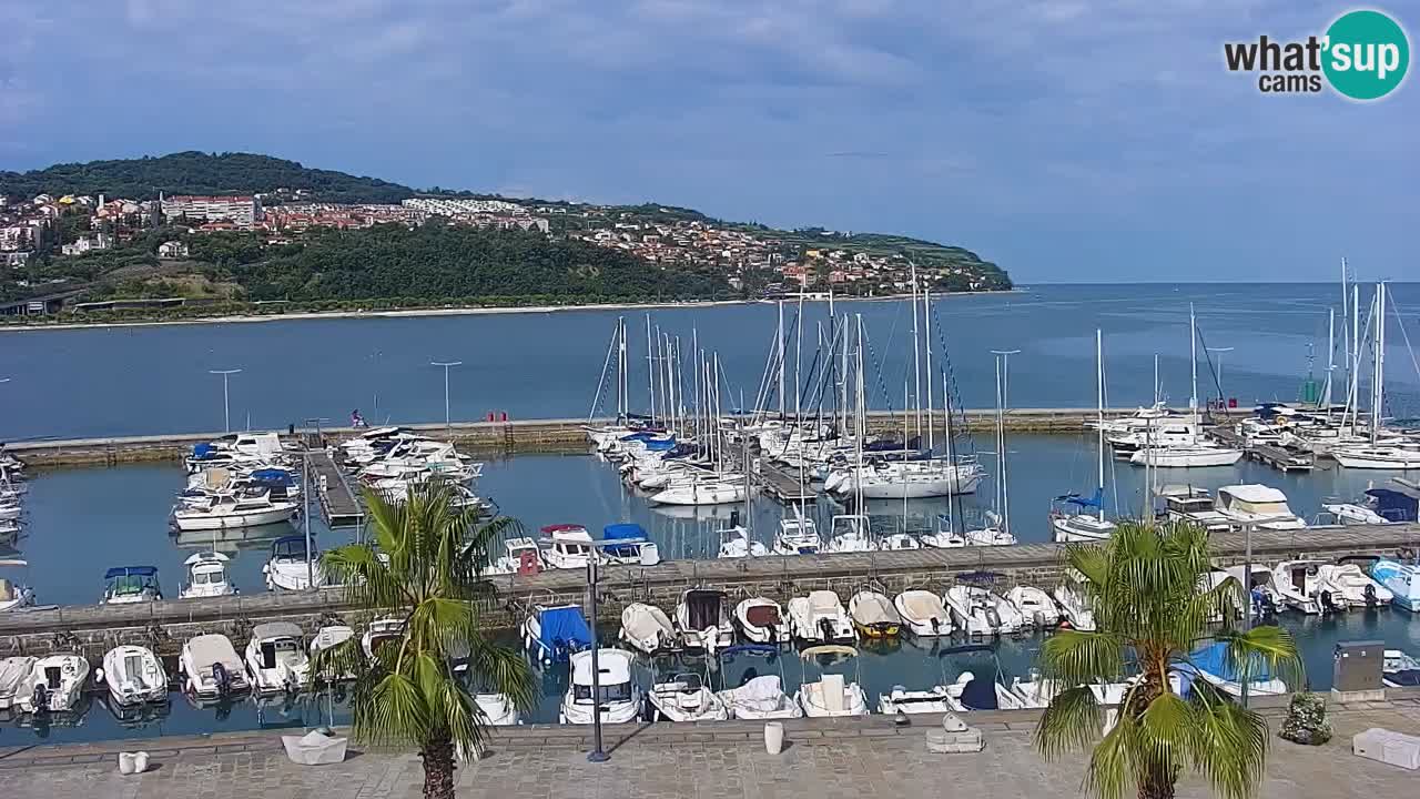 Webcam Capodistria – marina e lungo mare dall’Hotel Grand Koper