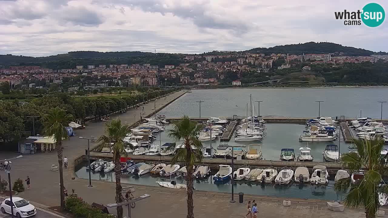 Web kamera Koper – marina i promenada – hotel Grand Koper