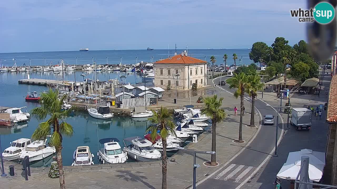 Il porto di Koper – Capodistria live webcam – porto crociere e mercantile – Slovenia