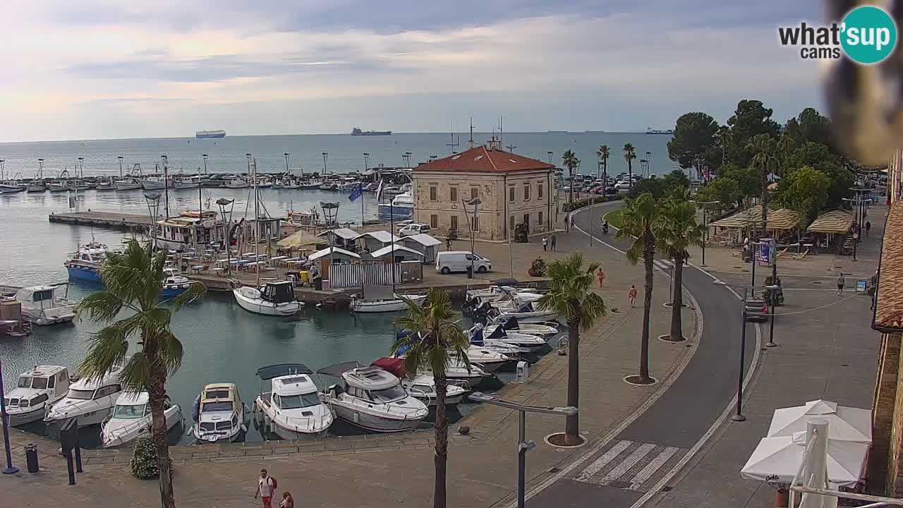Webcam Capodistria – marina e lungo mare dall’Hotel Grand Koper
