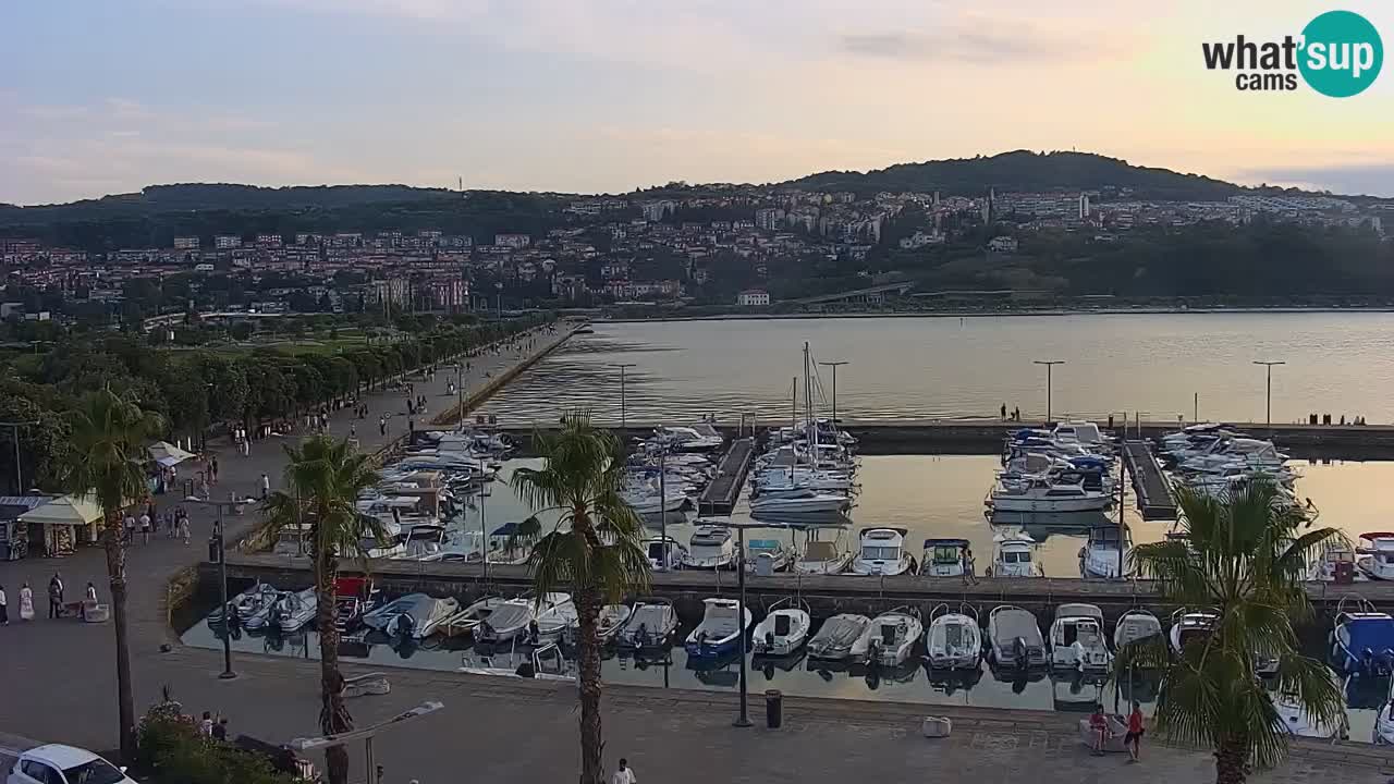 Il porto di Koper – Capodistria live webcam – porto crociere e mercantile – Slovenia