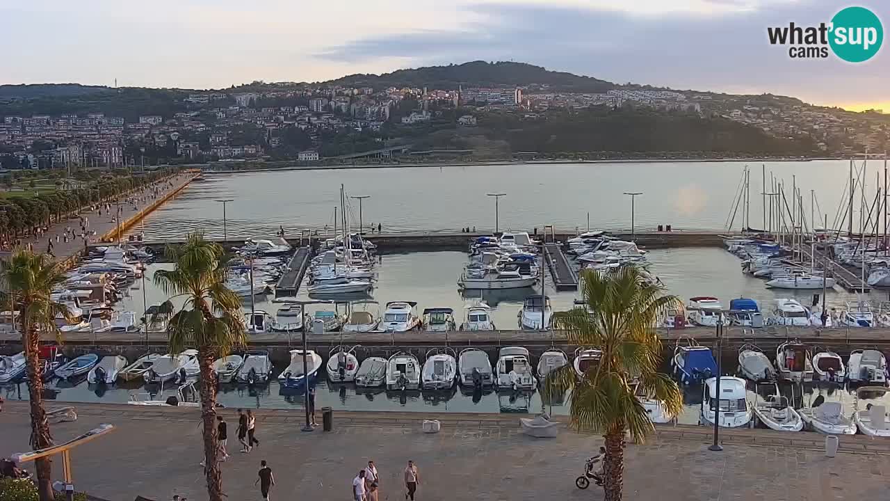 Webcam Capodistria – marina e lungo mare dall’Hotel Grand Koper