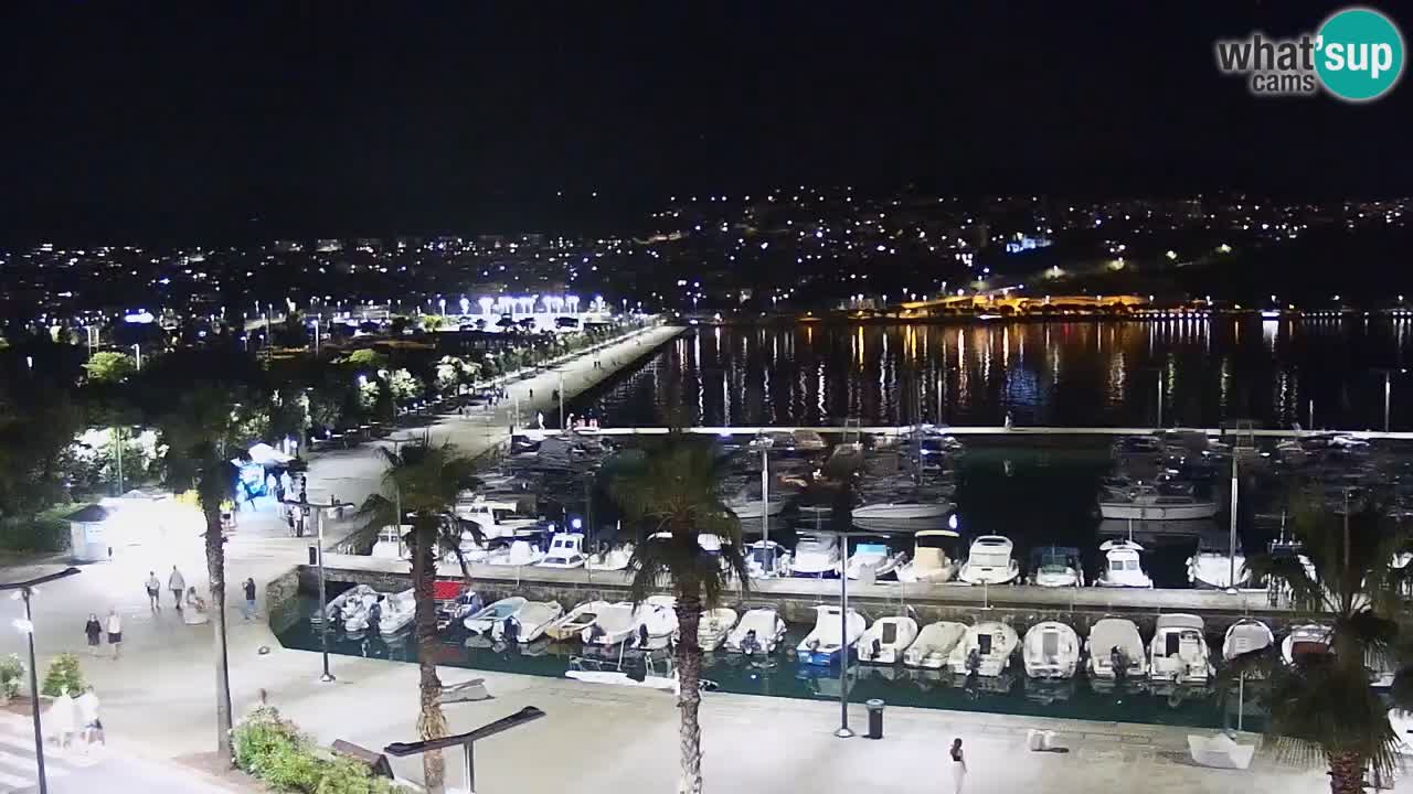 Webcam en direct du port de Koper – port de croisière et de fret – Slovénie