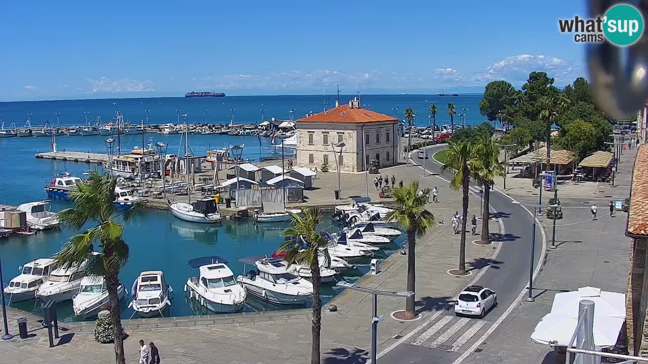 Il porto di Koper – Capodistria live webcam – porto crociere e mercantile – Slovenia
