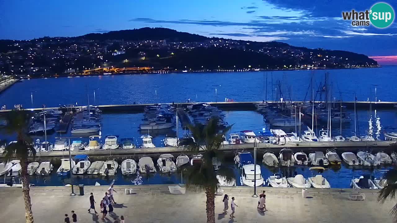 Webcam en direct du port de Koper – port de croisière et de fret – Slovénie