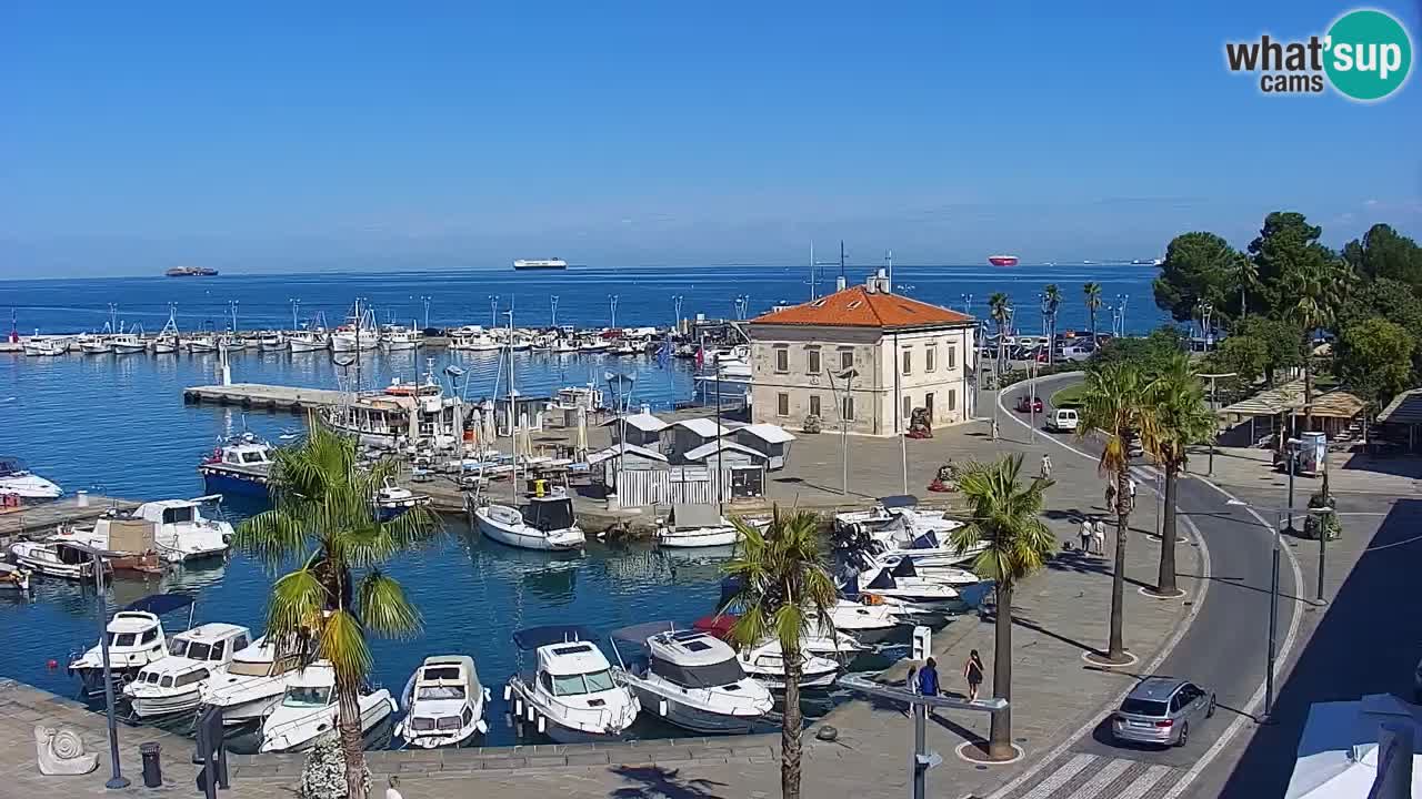Web kamera Koper – marina i promenada – hotel Grand Koper