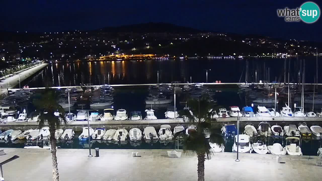 Spletna kamera Koper – Panorama na marino in promenado s Hotela Grand Koper