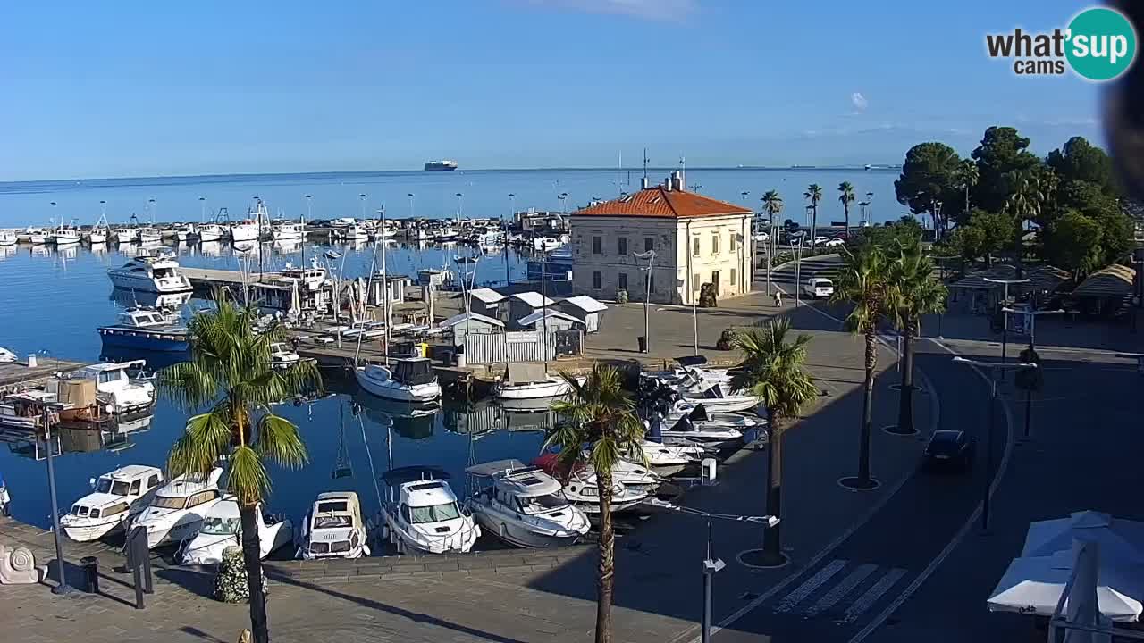 The Port of Koper live webcam – cruise and cargo port – Slovenia