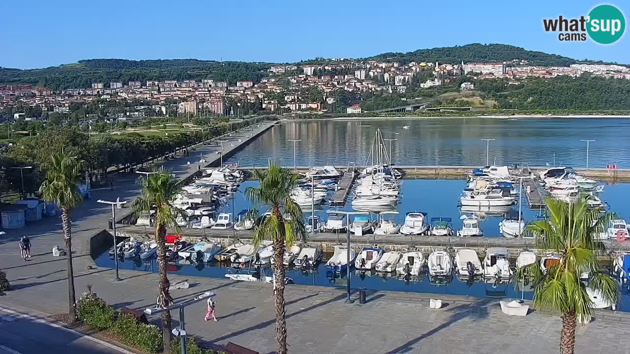 Webcam Capodistria – marina e lungo mare dall’Hotel Grand Koper