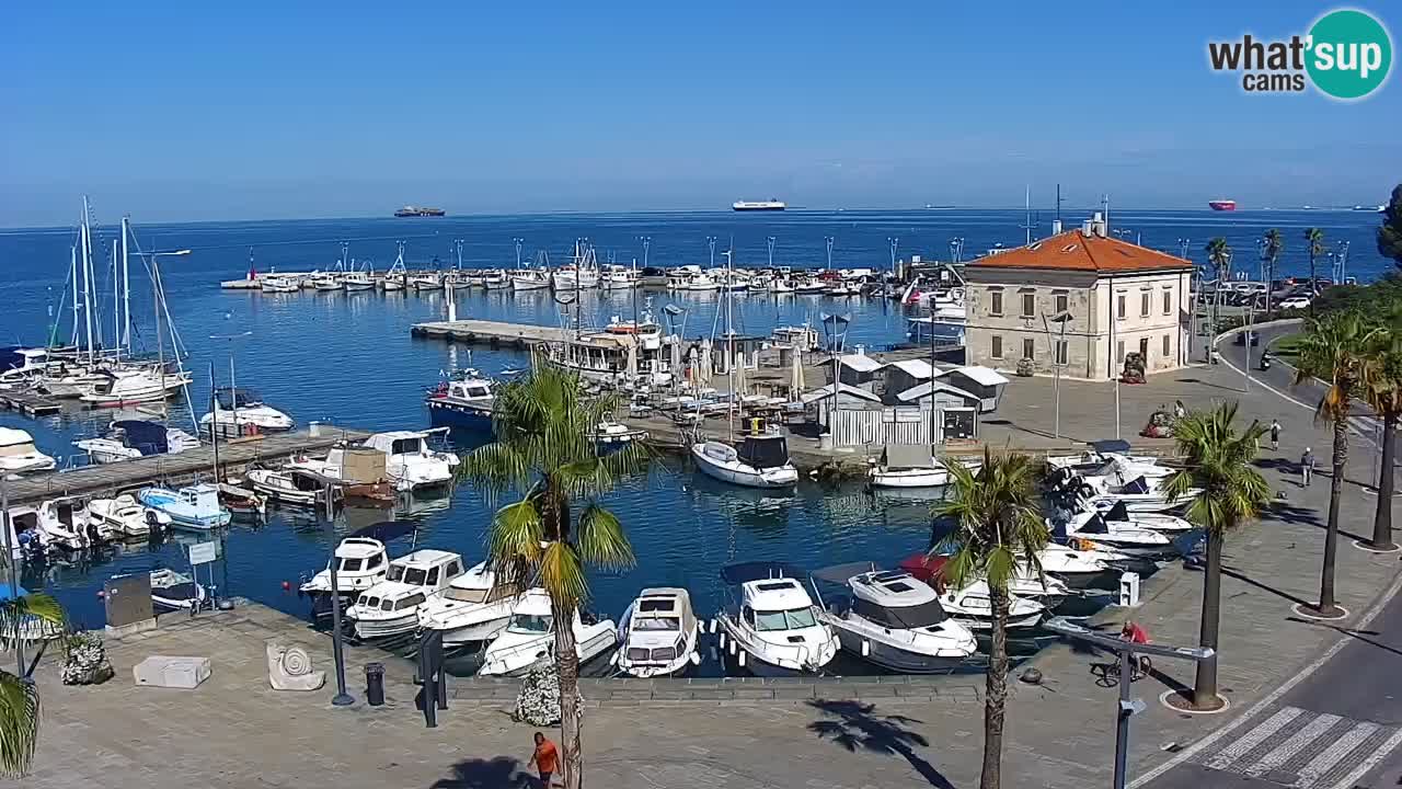 Luka Kopar uživo web kamera – Turistički terminal i teretna luka – Slovenija