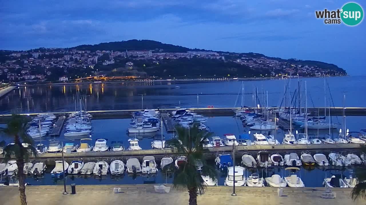 Webcam Capodistria – marina e lungo mare dall’Hotel Grand Koper