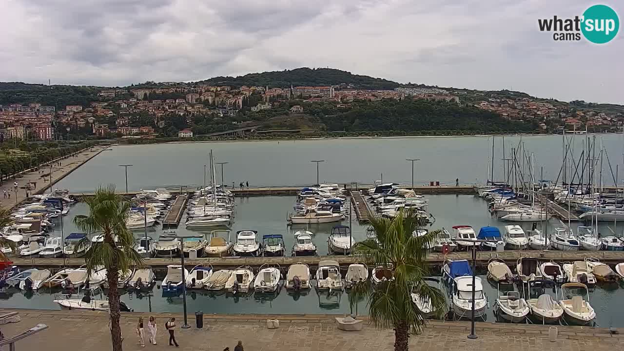 Webcam Capodistria – marina e lungo mare dall’Hotel Grand Koper