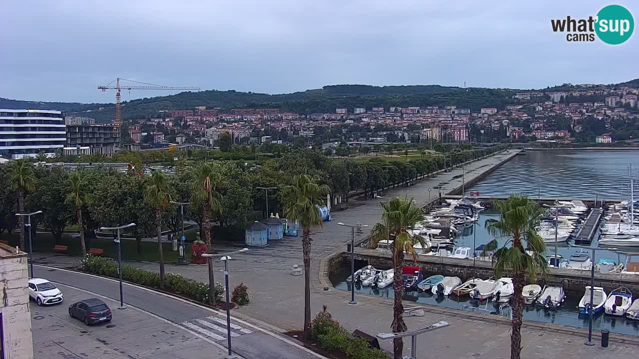 Webcam Capodistria – marina e lungo mare dall’Hotel Grand Koper