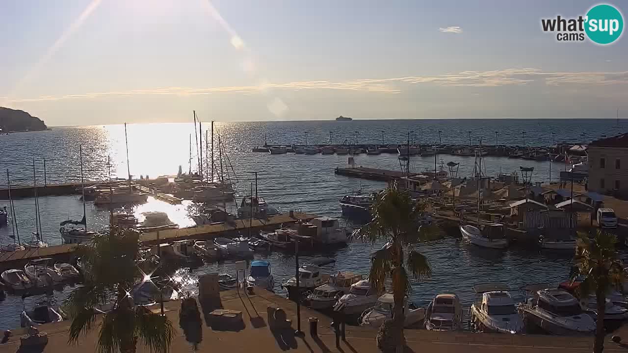 Spletna kamera Koper – Panorama na marino in promenado s Hotela Grand Koper