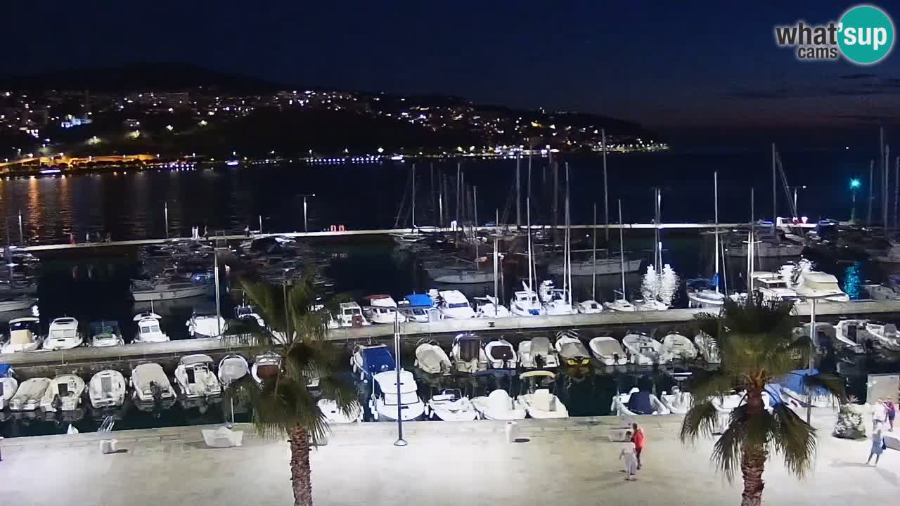 Camera en vivo Koper – puerto deportivo y paseo marítimo desde el Hotel Grand Koper