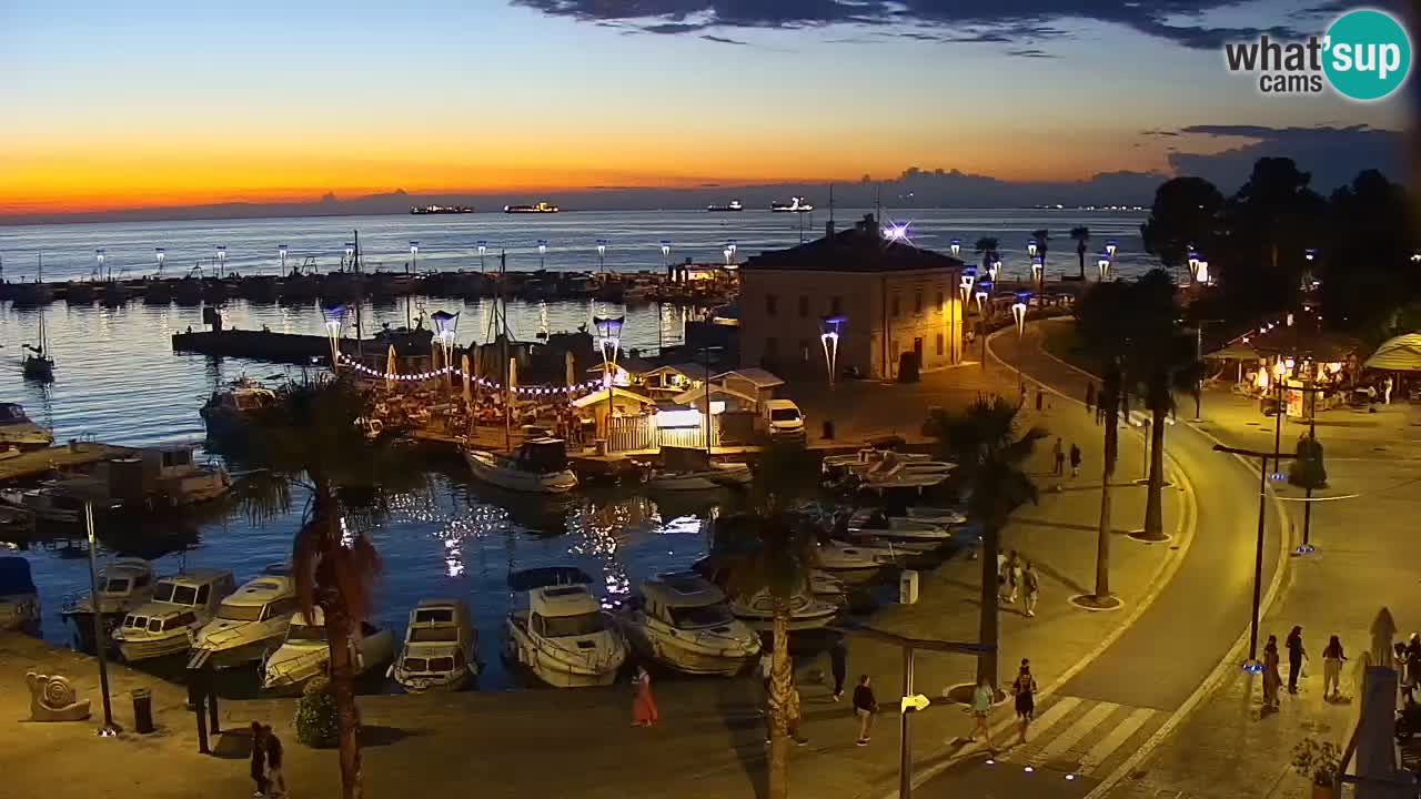 Web kamera Koper – marina i promenada – hotel Grand Koper